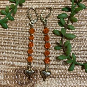 3/$25 Dangling Jewelry Heart Shape Earrings Pair